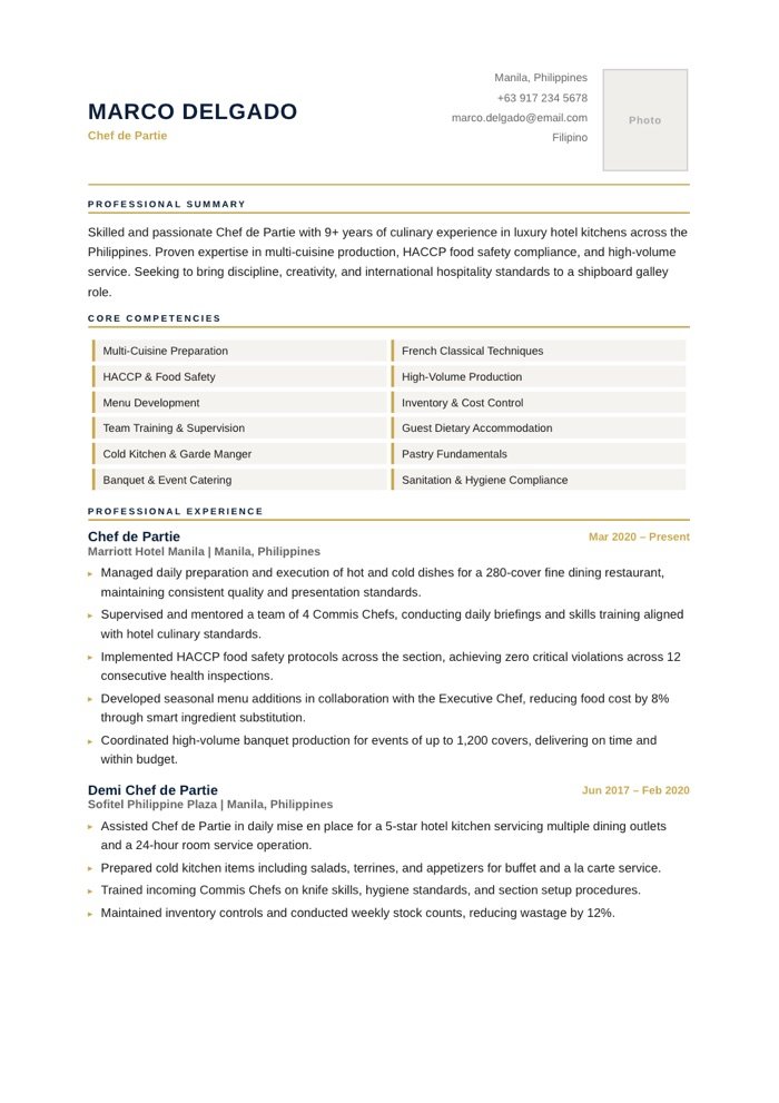 Compact CV template