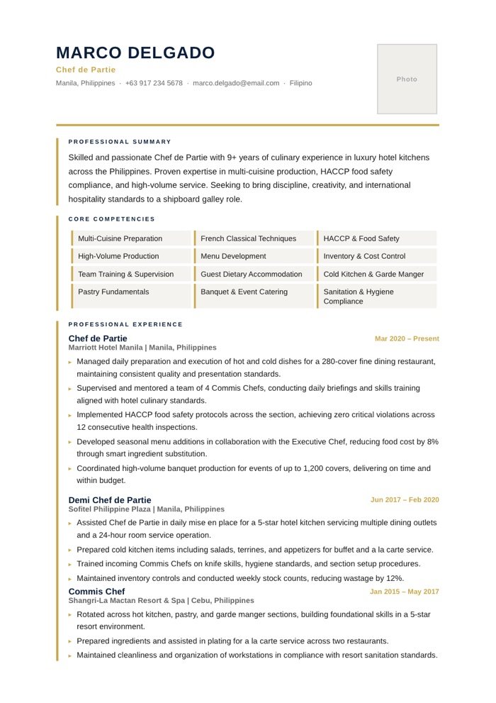 Left Accent CV template